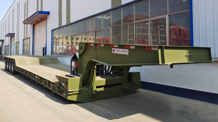 Lowboy Gooseneck Trailer for Sale in Congo | 60 Ton Lowboy Trailer for Sale
