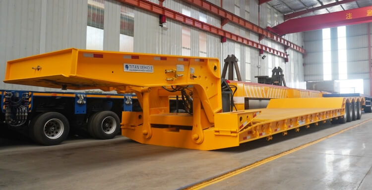 4 Axle 80 Ton Detachable Gooseneck Lowboy Trailers for Sale in Congo