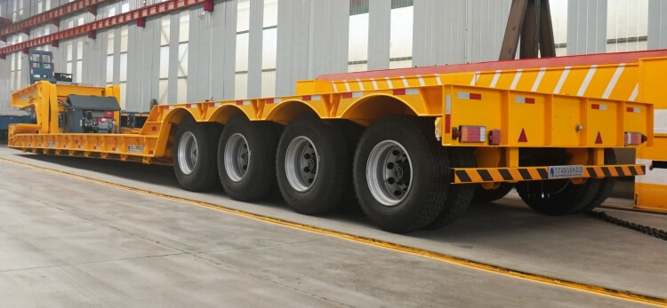 4 Axle 80 Ton Detachable Gooseneck Lowboy Trailers for Sale in Congo