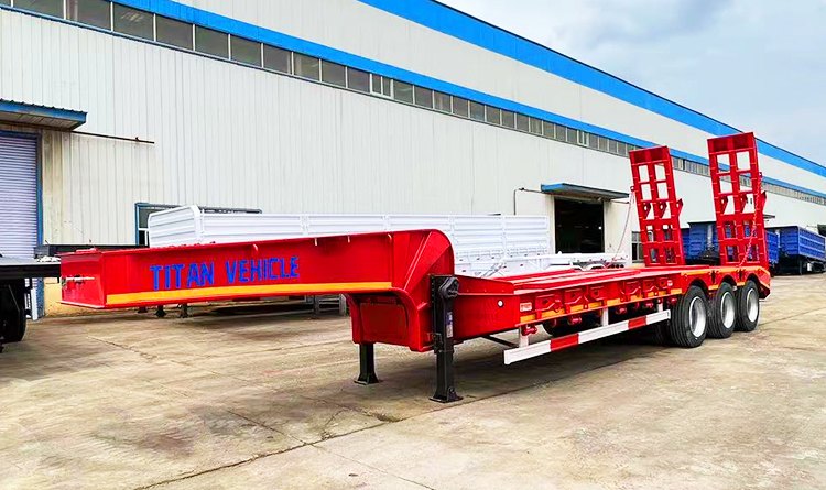 Low Bed Trailer Price | 60 Ton Low Bed Trailer Truck for Sale in Congo