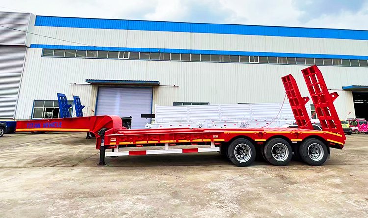 Low Bed Trailer Price | 60 Ton Low Bed Trailer Truck for Sale in Congo