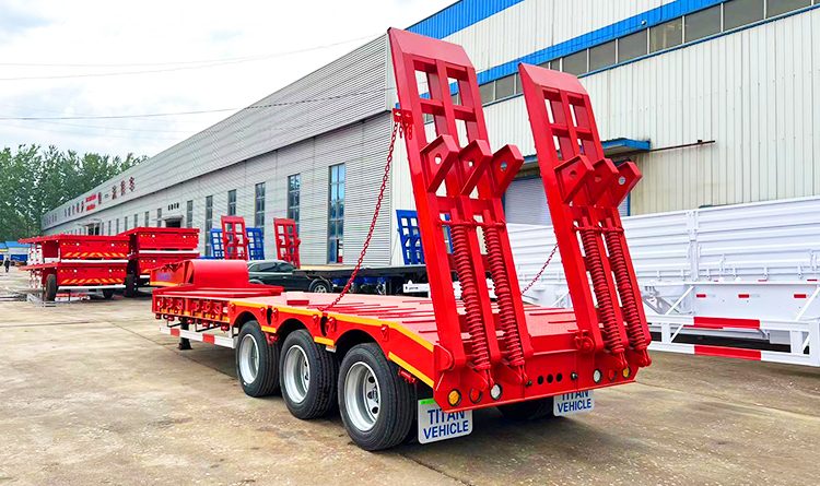 Low Bed Trailer Price | 60 Ton Low Bed Trailer Truck for Sale in Congo
