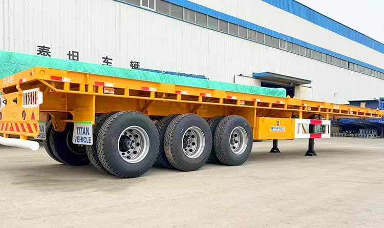 Flatbed Tri Axle Trailer for Sale in the Democratic Republic of the Congo