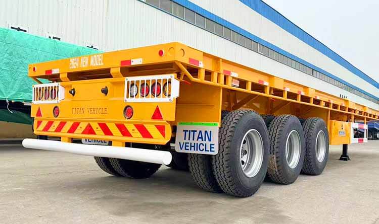 Flatbed Tri Axle Trailer for Sale in the Democratic Republic of the Congo