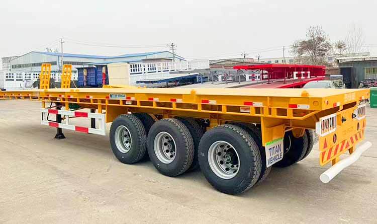Flatbed Tri Axle Trailer for Sale in the Democratic Republic of the Congo