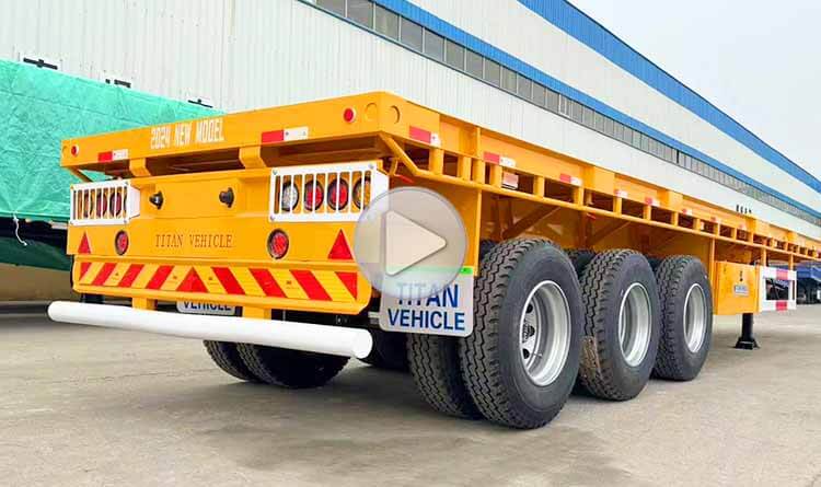 Flatbed Tri Axle Trailer for Sale in the Democratic Republic of the Congo