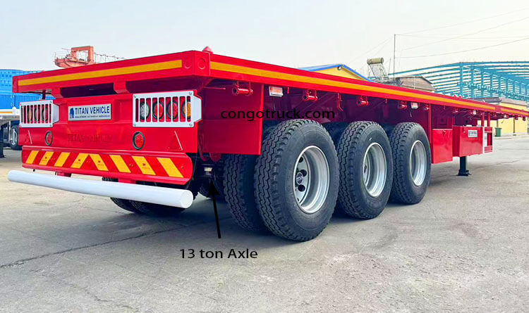  40 Ft Flatbed Trailer 3 Axle for Sale in Congo