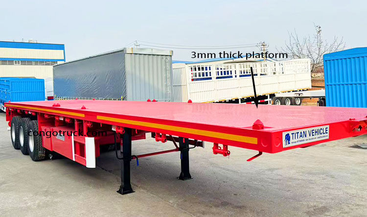  40 Ft Flatbed Trailer 3 Axle for Sale in Congo