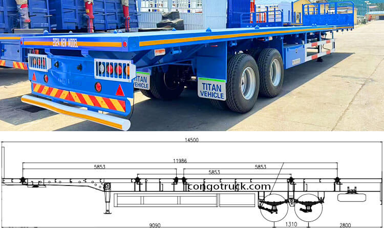 40 Foot Semi Flatbed Trailer for Sale in DR Congo