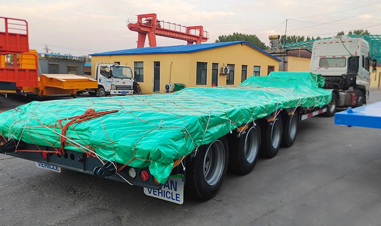 4 Axle 100 Ton Lowbed Truck for Sale in Kinshasa Congo
