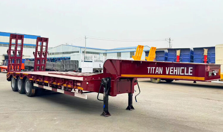 3 Axle 60 Ton Lowbed Semi Trailer for Sale in DR Congo