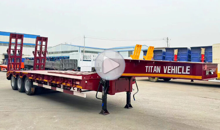 3 Axle 60 Ton Lowbed Semi Trailer for Sale in DR Congo
