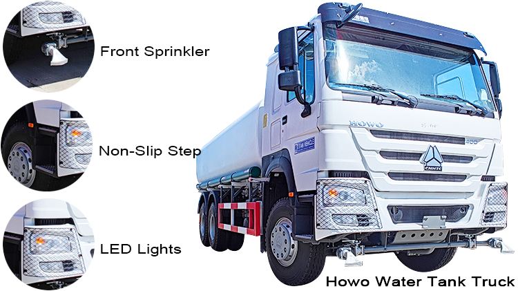 6x4 Howo Water Tank Truck for Sale in DR Congo
