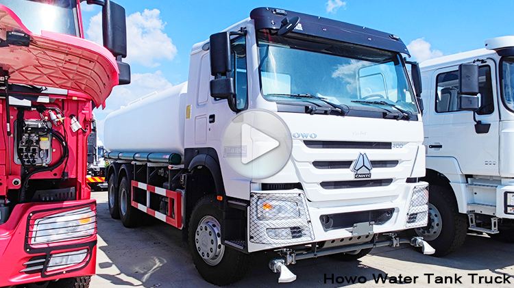 6x4 Howo Water Tank Truck for Sale in DR Congo