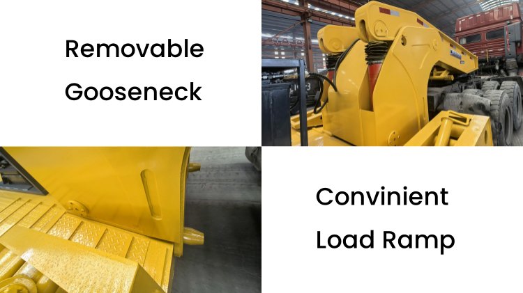 2 Axle 60 Tons Detachable Trailers in Congo