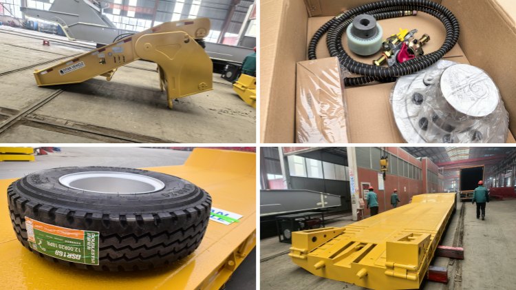 2 Axle 60 Tons Detachable Trailers in Congo