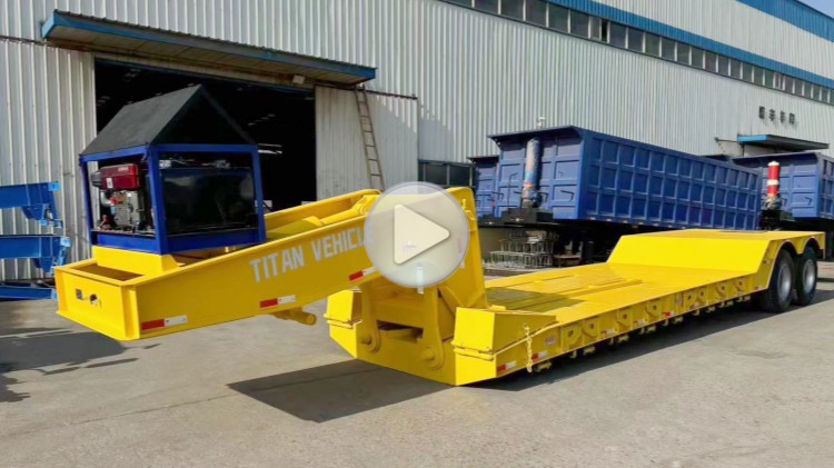 Removable Gooseneck Lowboy Trailer in Congo