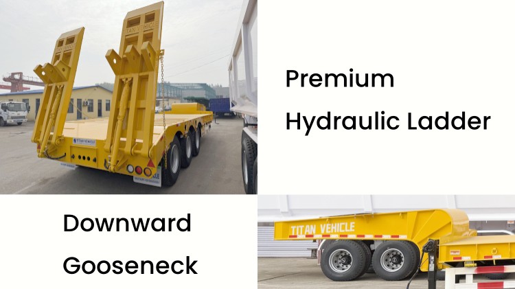 Semi 40Ft Low Bed Trailer Price in Congo