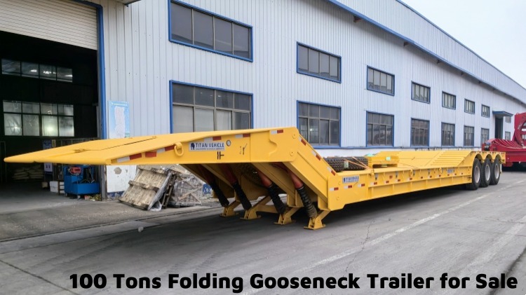 100 Tons Folding Neck Lowboy for Sale in Congo
