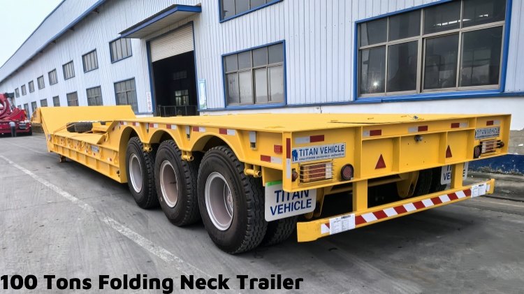 100 Tons Folding Neck Lowboy for Sale in Congo