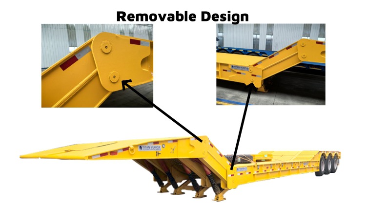 100 Tons Folding Neck Lowboy for Sale in Congo