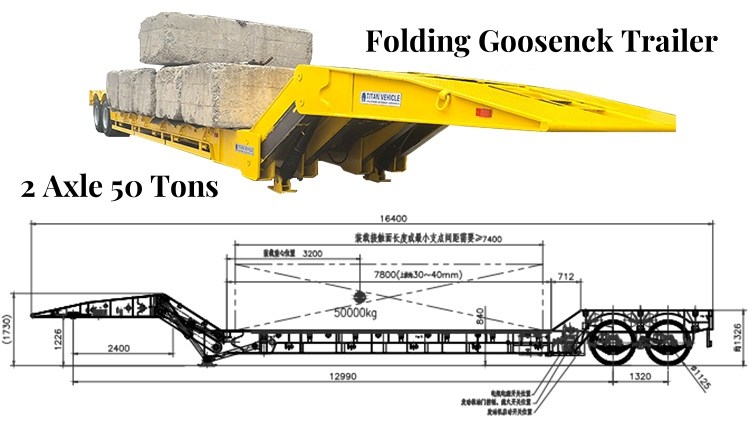 Folding Gooseneck Trailer for Sale in Congo