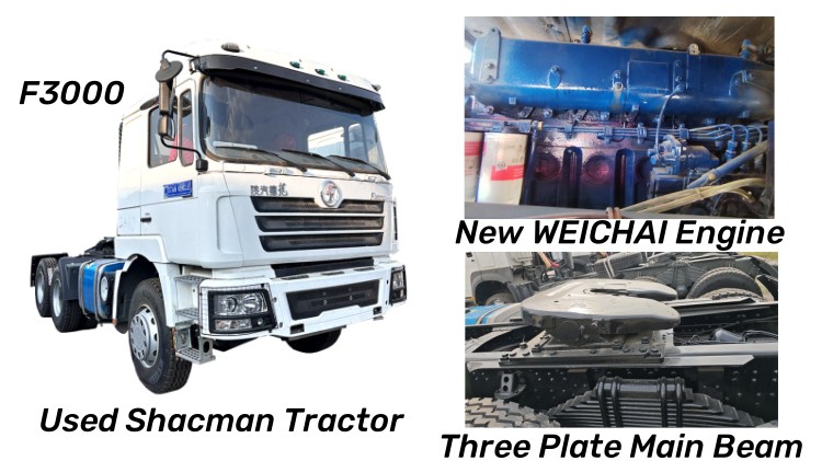 Used Shacman F3000 6x4 Tractor Truck Prices in Congo