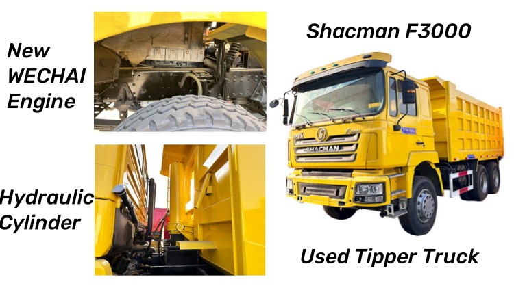Used Shacman F3000 Dump Truck Specification in Congo