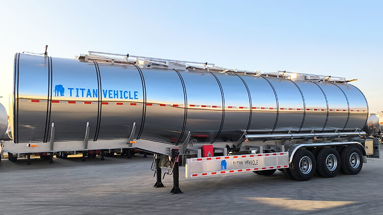 3 Axle Aluminum Tanker Trailer for Sale in Kinshasa Congo
