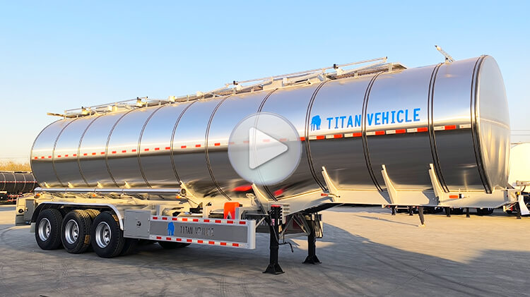 3 Axle Aluminum Tanker Trailer for Sale in Kinshasa Congo