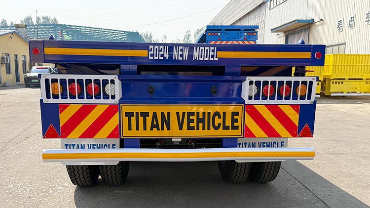 4 Axle 80 ton Flatbed Truck Trailer for Sale in Congo