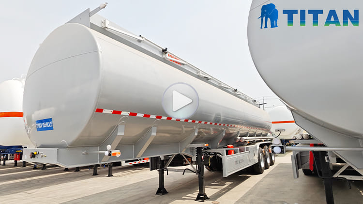 3 Axle 42000 Liter Fuel Tanker Trailer for Sale in Kinshasa Congo