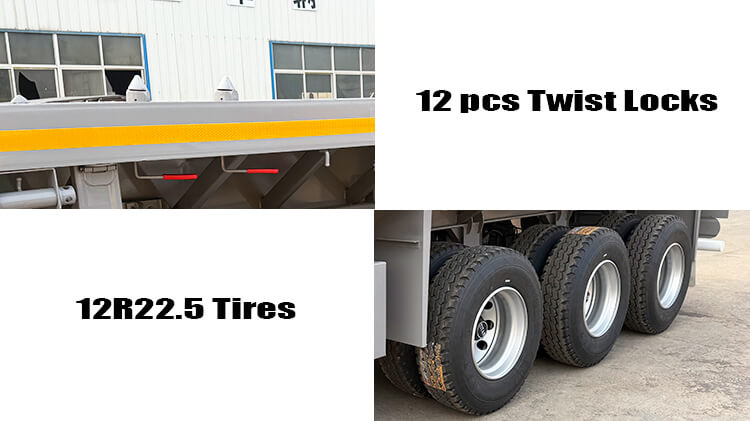 Tri Axle Flat Bed Trailer | Flatbed Truck Trailer for Sale in Congo