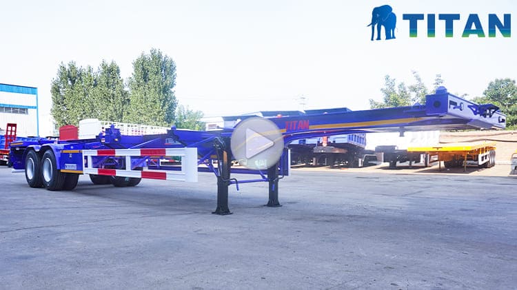 Skeletal Container Semi Trailer Near Me for Sale in Boma Congo