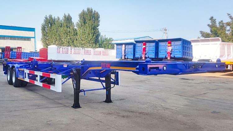 Skeletal Container Semi Trailer Near Me for Sale in Boma Congo