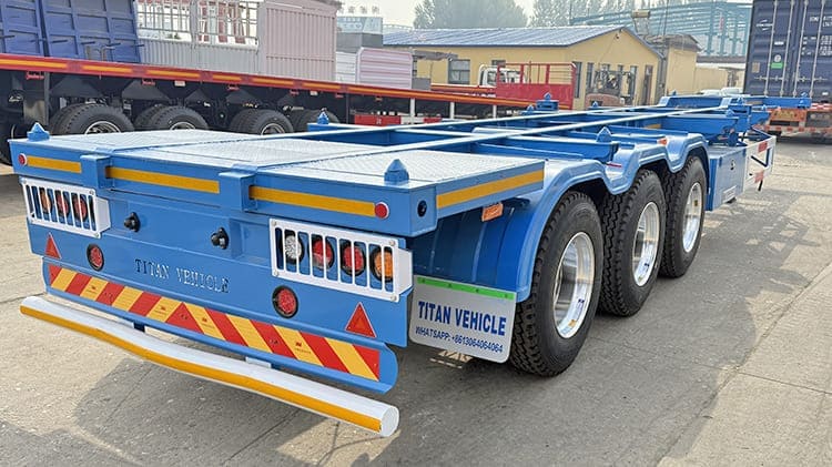Skeleton Container Semi Trailer Price for Sale in Banana Congo