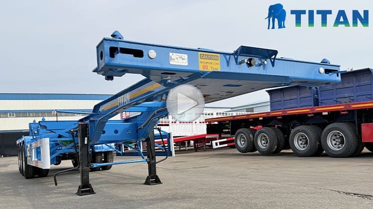 Skeleton Container Semi Trailer Price for Sale in Banana Congo