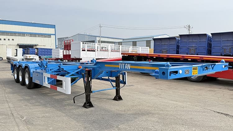 Skeleton Container Semi Trailer Price for Sale in Banana Congo
