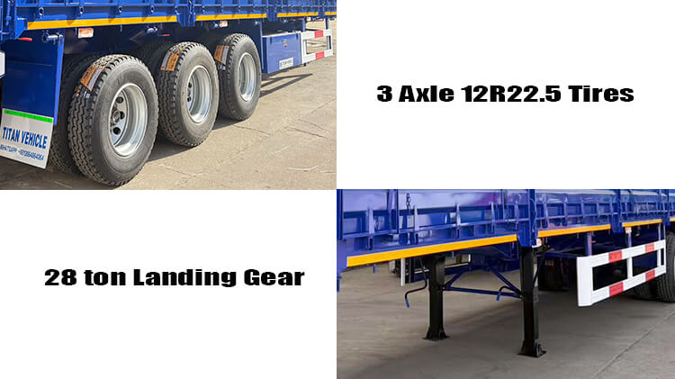 Tri Axle Sidewall Trailer for Sale Price in Congo