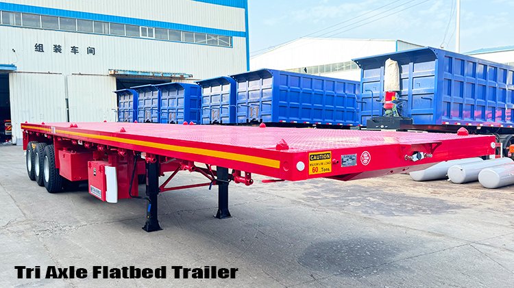 Heavy Duty 40 Foot 3 Axle Flatbed Trailer for Sale in Congo