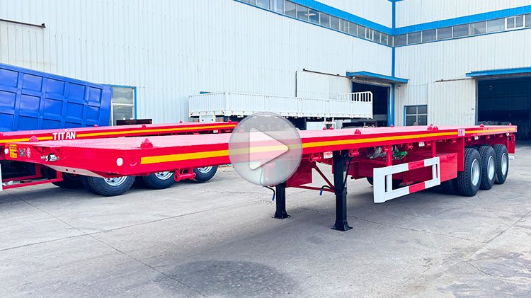 Heavy Duty 40 Foot 3 Axle Flatbed Trailer for Sale in Congo
