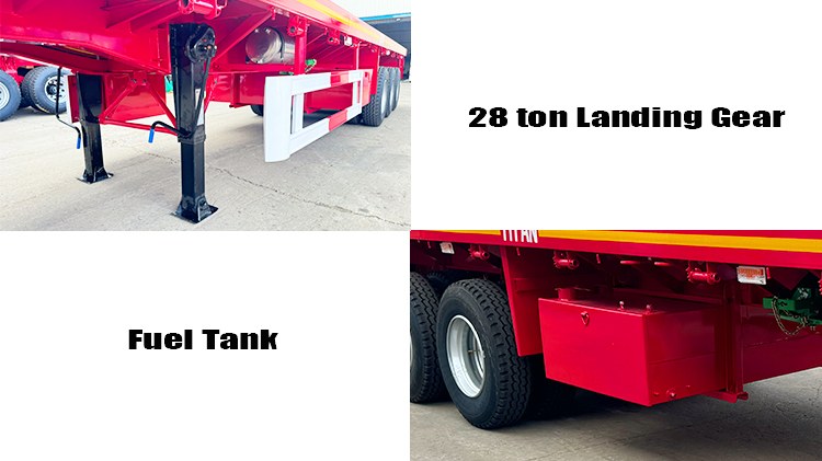 Heavy Duty 40 Foot 3 Axle Flatbed Trailer for Sale in Congo