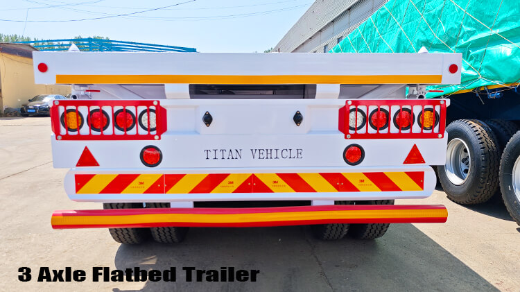 3 Axle 40 Ft Flatbed Semi Trailer for Sale in Kinshasa DR Congo