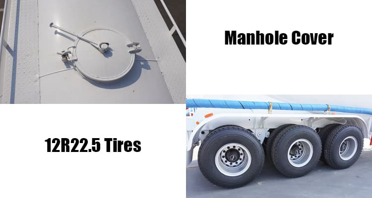 Tri Axle 35CBM Cement Bulk Carriers Tank Trailers for Sale in Congo