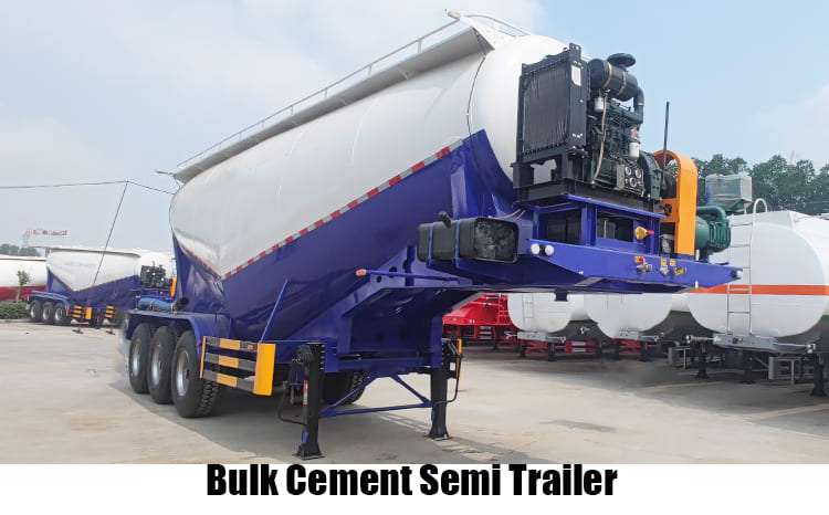 3 Axle 40 Ton Bulker Cement Tankers Truck Trailer for Sale in Congo