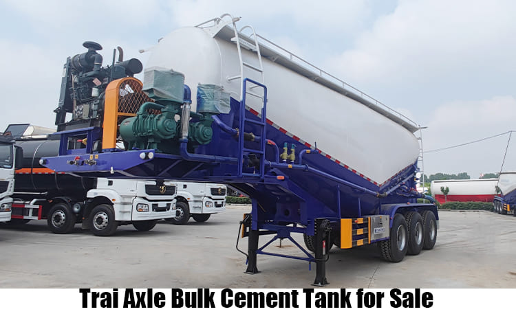 3 Axle 40 Ton Bulker Cement Tankers Truck Trailer for Sale in Congo