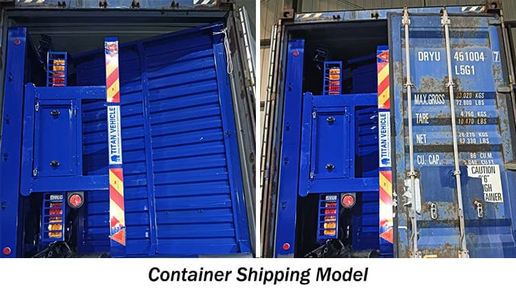 Tri Axle Side Tippers Semi Trailer Price for Sale in Congo Matadi
