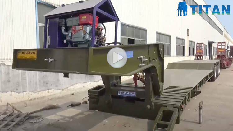 Multi Types of Removable Gooseneck Lowboy Trailer