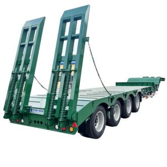 4 Axle 80 Ton Drop Deck Semi Trailer