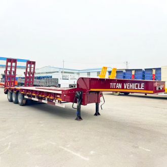 3 Axle 60 Ton Lowbed Semi Trailer